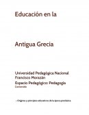 Educación en la Antigua Grecia.