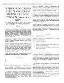 MEDIDOR DE CAMPO ELECTRICO DEBAJO DE UNA LINEA DE TENSION
