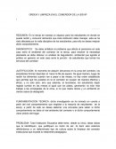 ORDEN Y LIMPIEZA EN EL COMERDOR DE LA IESVIP