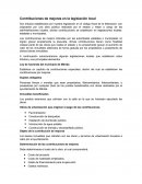 Contribuciones de mejoras en la legislación local