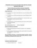 COSTO DE ESPACIOS EDUCATIVOS, SERVICIOS Y ELEMENTOS COMPLEMETARIOS