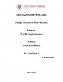 Trabajo: resumen de ética y filosofía.