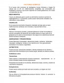 Los Factores químicos