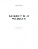 La extinción de las Obligaciones