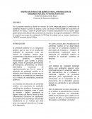 Proyecto de Reactores Químicos