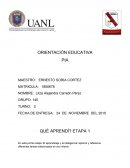 QUE APRENDI ETAPA 1 ORIENTACION