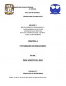 FACULTAD DE QUÍMICA LABORATORIO DE ANALITICA I