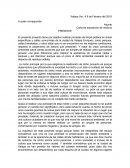 Carta de exposición de motivos. Apuntes Varios.
