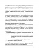 Sobre la enseñanza de la lengua desde psicolingüística