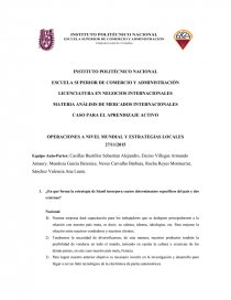 CASO PARA EL APRENDIZAJE ACTIVO. Página 1