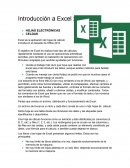 INTRODUCCION A EXCEL HOJAS ELECTRÓNICAS CELDAS