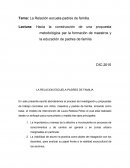 Relacion maestro y padres de familia