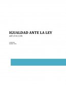 Trabajo de Derecho Constiucional IGUALDAD ANTE LA LEY