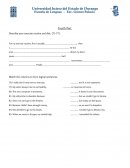 Ejercicios de práctica de idioma inglés.