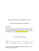 TRABAJO ENSEÑANZA DE LA COMPRENSIÓN DE LECTURA