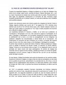 EL PASO DE LOS PRIMEROS GRUPOS ESPAÑOLES POR "XALAPA"