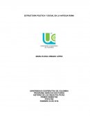 ESTRUCTURA POLÍTICA Y SOCIAL EN LA ANTIGUA ROMA.