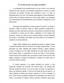 El mundo social y el juego simbólico