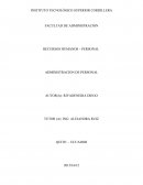 INSTITUTO TECNOLÓGICO SUPERIOR CORDILLERA- ADMINISTRACION DE PERSONAL
