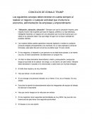 CONSEJOS DE DONALD TRUMP