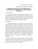MÉTODOS DE TRABAJO PARA LA ELABORACIÓN DEL PLANTEAMIENTO DEL PROBLEMA Y DEL MARCO TEÓRICO Y CONCEPTUAL.