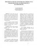 IMPLEMENTACIÓN DE CONTENIDO MULTIMEDIA EN EL MEJORAMIENTO DE LOS PROCESOS DE LA LECTOESCRITURA
