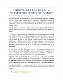 Ensayo del libro las 7 claves para el éxito de disney