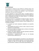 Informes: Delitos especiales