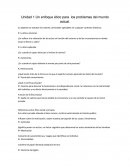 Unidad 1.Un enfoque ético para los problemas del mundo actual