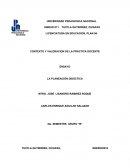 ENSAYO LA PLANEACIÓN DIDÁCTICA