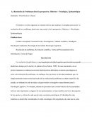 La Resolución de Problemas desde la perspectiva: Histórico – Psicológica, Epistemológica