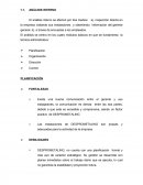 Análisis interno de empresa