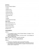 MATERIAL. PROCEDIMIENTO.RESULTADOS.CUESTIONARIO.REACCIONES QUIMICAS