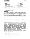 Administración y control de la calidad