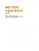 EL MÉTODO CIENTÍFICO BIOLOGÍA