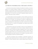 NACIMIENTO Y DESARROLLO DE LA PSICOLOGÍA CIENTÍFICA
