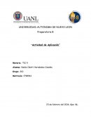 Preparatoria 8 “Actividad de Aplicación”