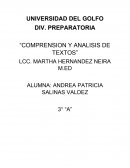 COMPRENSION Y ANALISIS DE TEXTOS