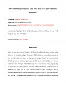 Desarrollo lingüístico de una niña de 2 años con Síndrome de Down