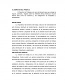 RELACIÓN DE TRABAJO Y EL DERECHO DEL TRABAJO