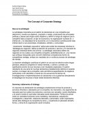 The Concept of Corporate Strategy: Que es la estrategia