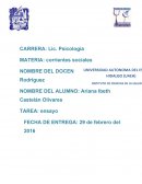 Ensayo sobre corrientes sociales