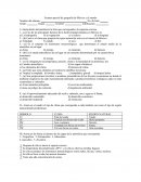Examen parcial de geografía de México y el mundo