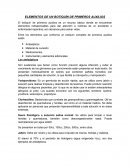 Elementos de un botiquín de primeros auxilios
