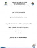 Como se da la Evaluación de los aprendizaje