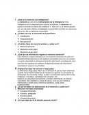 ¿Qué es la memoria y la inteligencia?