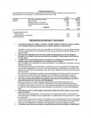 Una compañía que fabrica muebles ha proporcionado los datos siguientes. Compare la mano de obra, las Materias primas