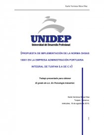 Proyecto OHSAS. Página 1