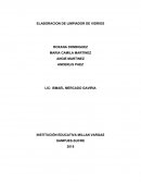 ELABORACION DE LIMPIADOR DE VIDRIOS