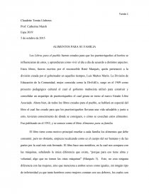 ALIMENTOS PARA SU FAMILIA. Página 1